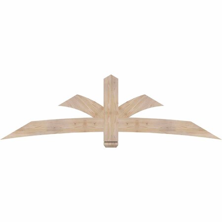 Ekena Millwork Davenport Smooth Timber Gable Bracket, Douglas Fir, 84"W x 24"H x 1 1/2"D x 5 1/2"F, 7/12 Pitch GBW084X24X0206DAV00SDF